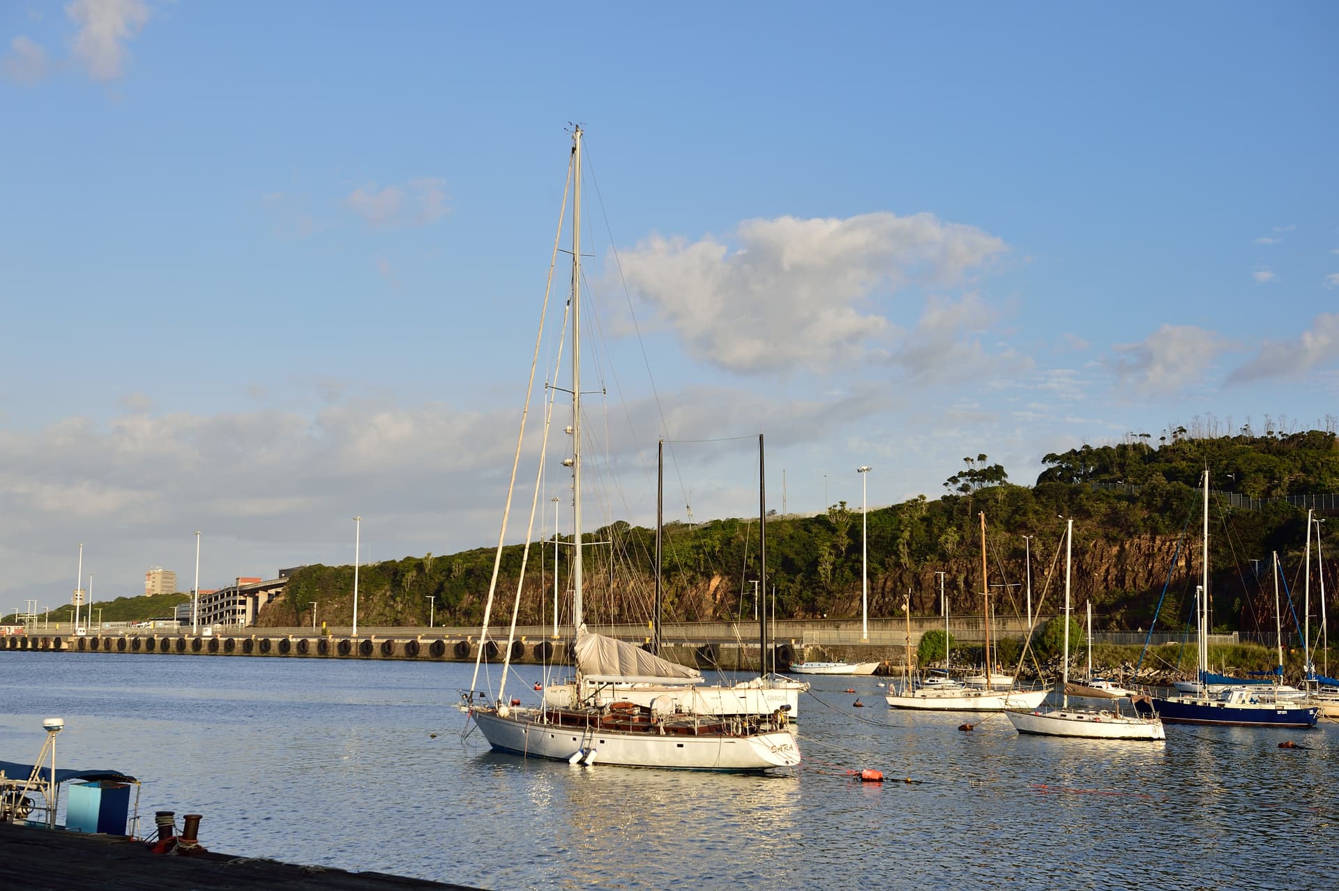 The Port of KuGompo City at the mouth of the Buffalo River, South Africa's only river port