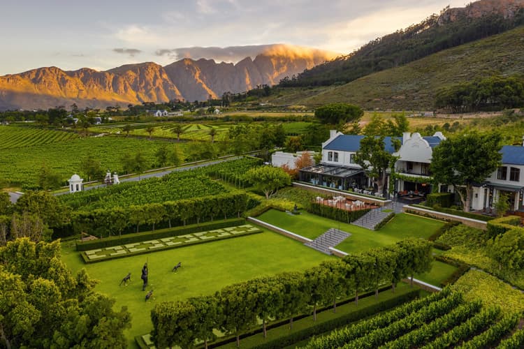 Franschhoek wine estate Cape Winelands South Africa